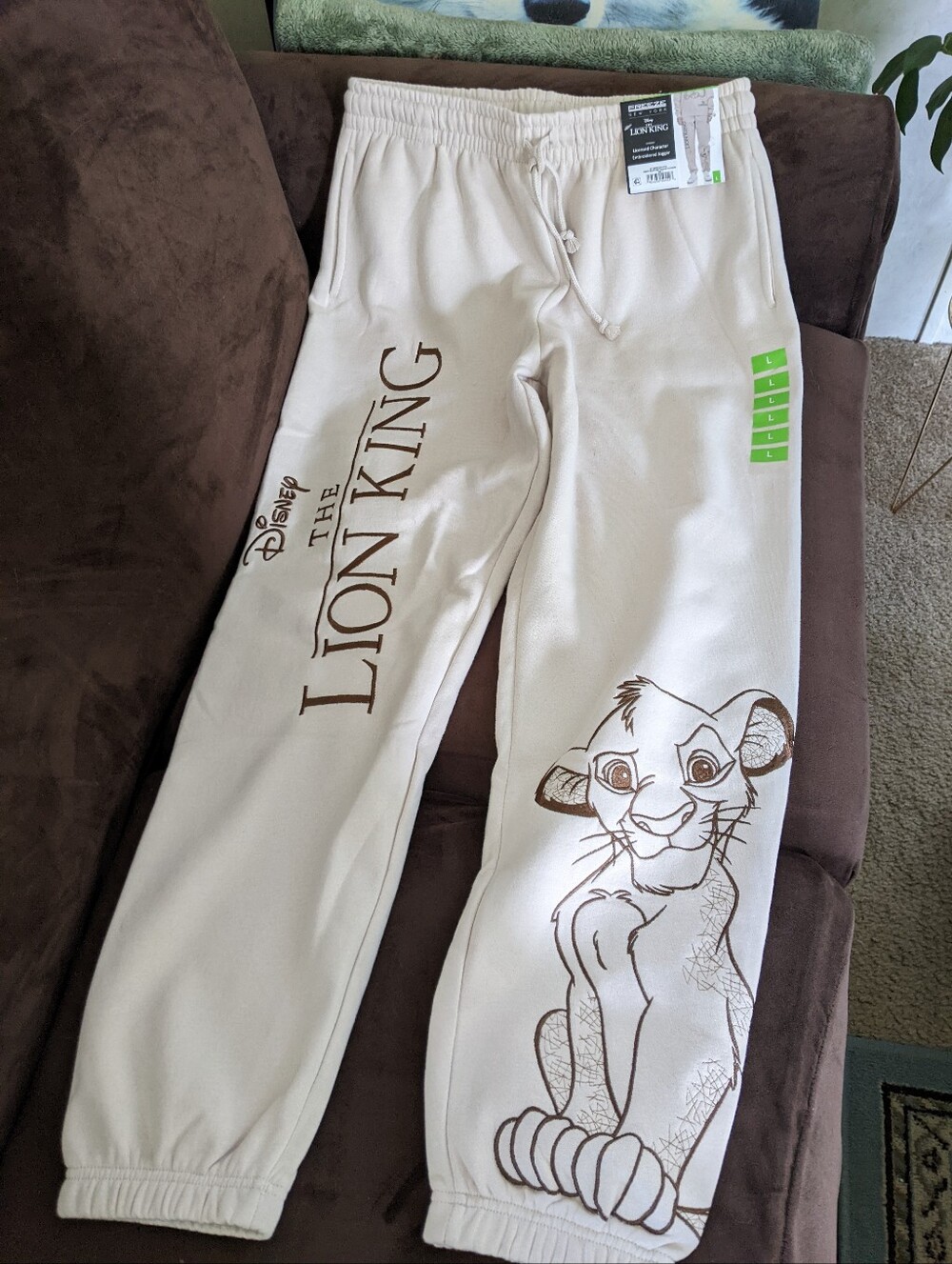 Disney Lion King Embroidered Joggers